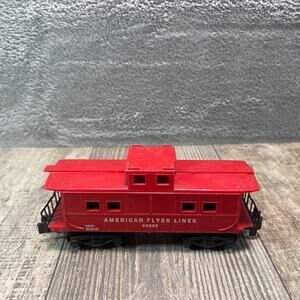 Vintage American Flyer Lines 24636 Red Caboose S Gauge Scale Train Car Toy